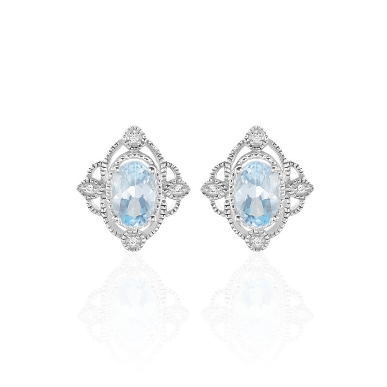 Boucles D'oreilles Or Weiss Amance Puces - Spannringe Damen | OROVIVO