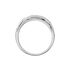 Damen Ring Silber 925 Zirkonia Weiß Welle B 22 mm