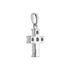 Damen Anhänger Silber Silber 925 Zirkonia Weiß Religiöses Kreuz B 9,3 mm