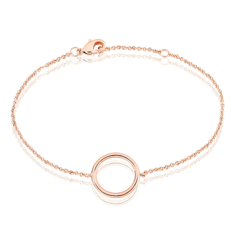 Bracelet Lore Plaque Or Rose Cercle - Spannringe Damen | OROVIVO