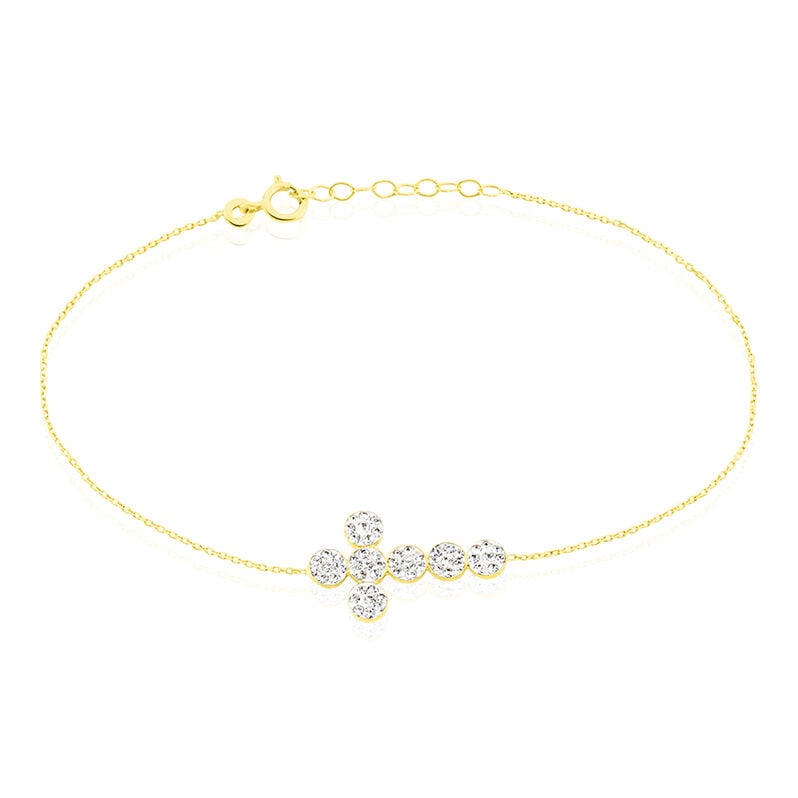 Bracelet Or Jaune Strass - Spannringe Damen | OROVIVO