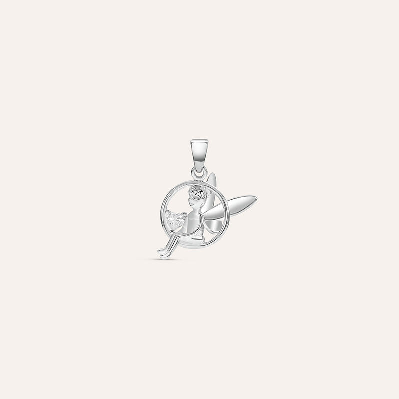 Pendente Love Beats Argento Rodiato Cubic Zirconia - Spannringe Damen | OROVIVO