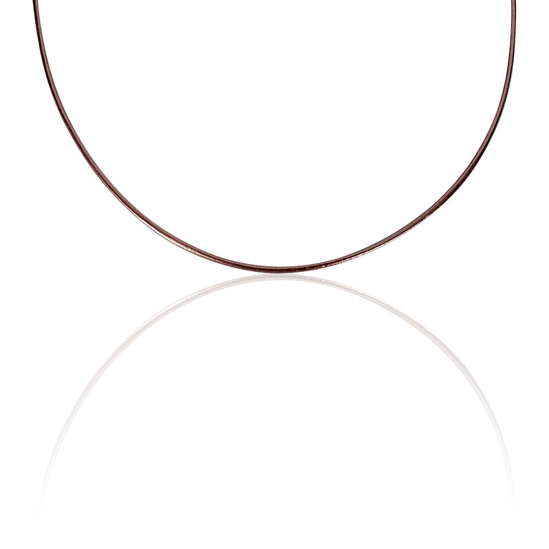Lederkette Silber 925  - Halsketten Damen | OROVIVO