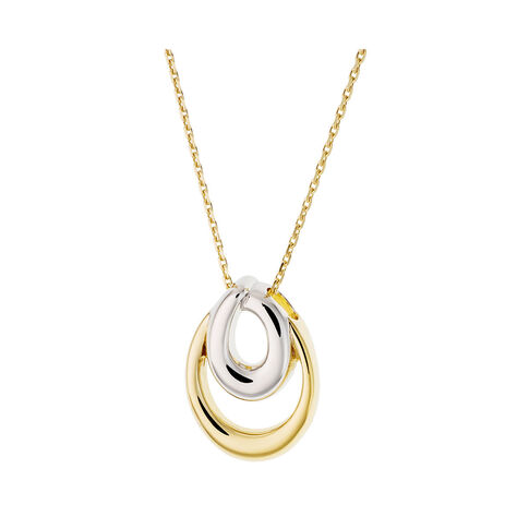 Damen Halskette Messing Gold 750 plattiert Bicolor - Halsketten Damen | OROVIVO