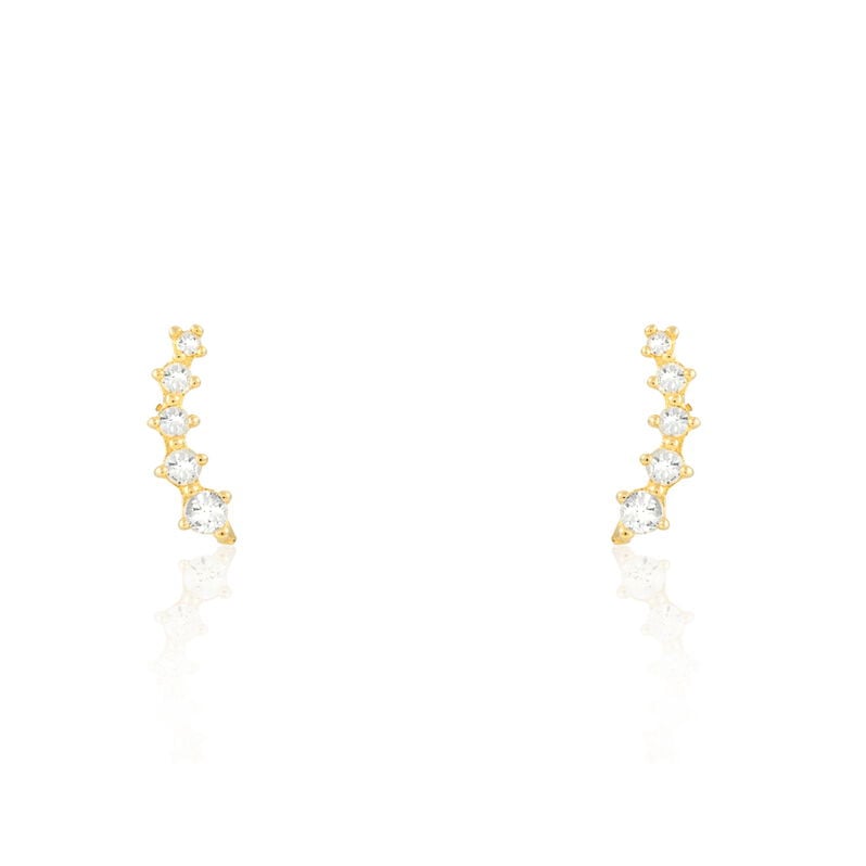 Damen Ohrstecker Gold 375 Zirkonia  - Ohrstecker Damen | OROVIVO