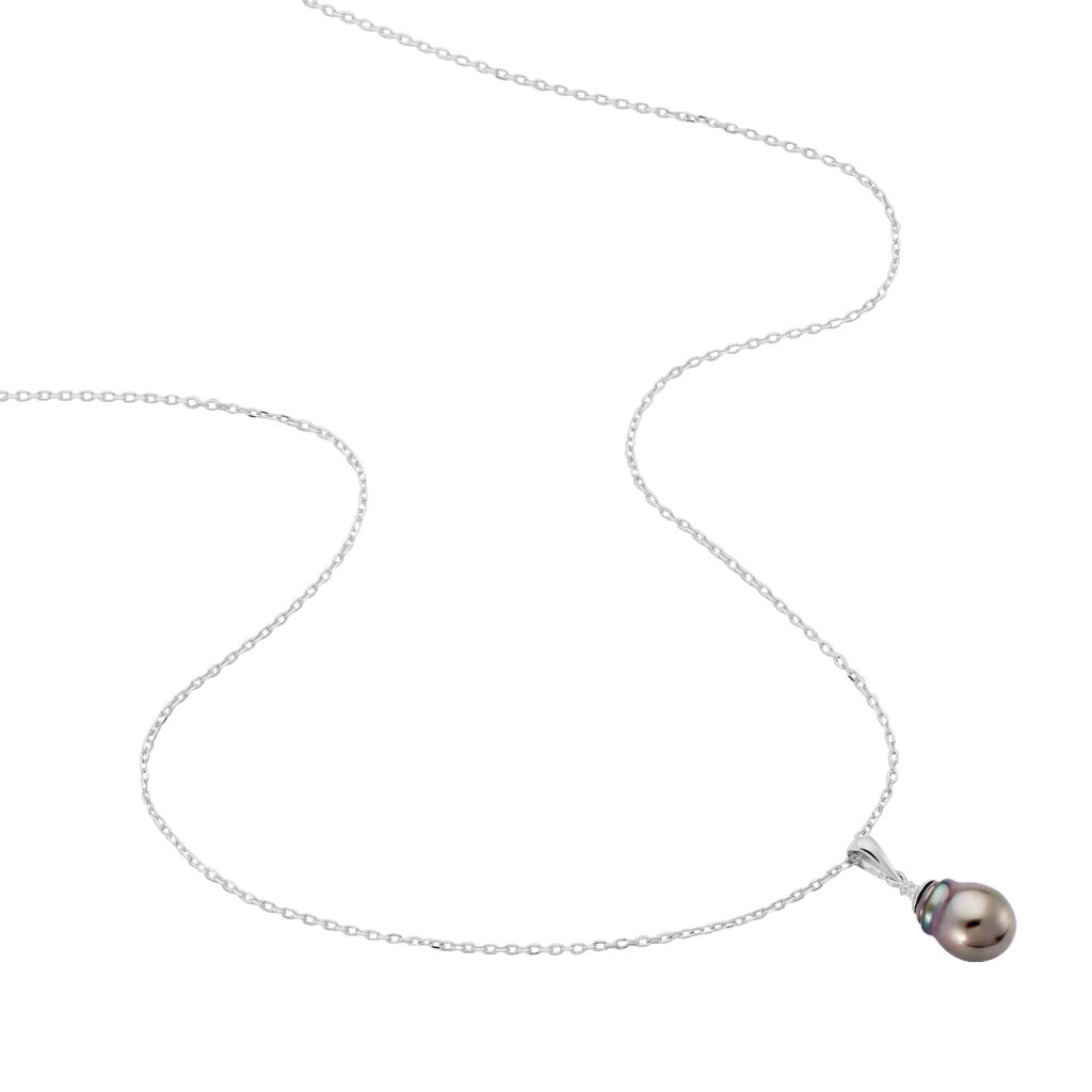 Damen Halskette Silber 925 Zirkonia Tahitiperle - Halsketten Damen | OROVIVO