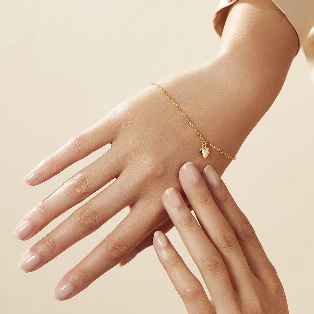 Damen Armband Silber 925 Gold vergoldet Herz - Armbänder Damen | OROVIVO
