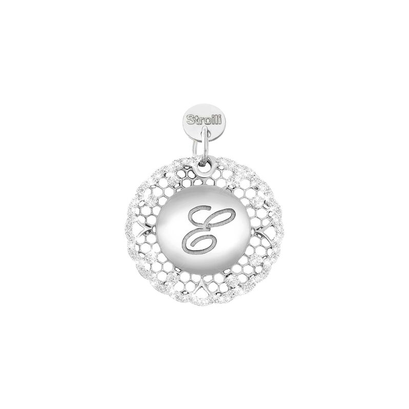 Charm in argento rodiato e glitter - Spannringe Damen | OROVIVO