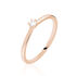 Solitärring Roségold 375 Diamant 0,07ct - Ringe mit Edelsteinen Damen | OROVIVO