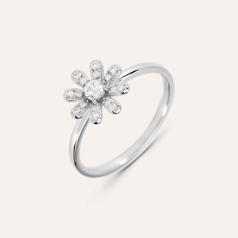 Anello Fantasia Silver Moments Argento Rodiato Cubic Zirconia - Spannringe Damen | OROVIVO