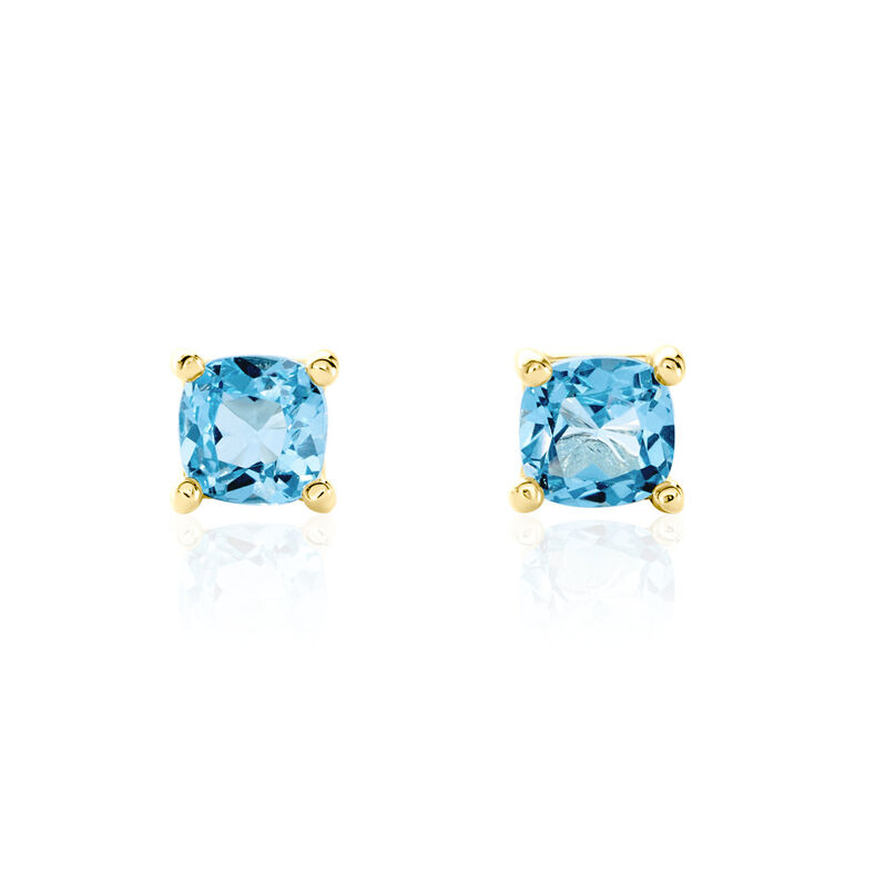Damen Ohrstecker Gold 375 Kissen Blau Geometrisch Oxicean - Sommerschmuck Damen | OROVIVO