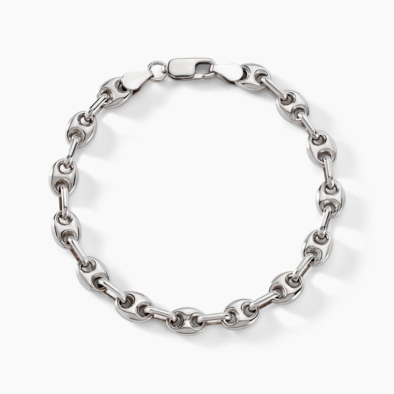 Bracelet Anilo Argent Blanc - Spannringe Herren | OROVIVO