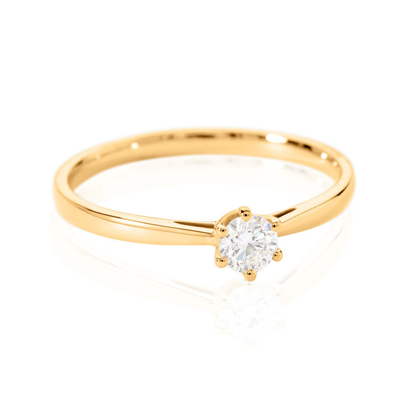 SIRA Damen Ring Wei&szlig;gold 750 (18 Karat) Diamant Wei&szlig; 0,26 ct - Verlobungsringe Damen | OROVIVO