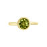 SOLEIA Damen Ring Gold 375 (9 Karat) Peridot Gr&uuml;n 1,28 ct Kreis