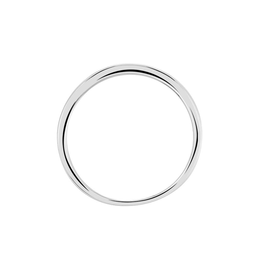 Damenring Weißgold 375 Zirkonia  - Eheringe mit Stein Damen | OROVIVO