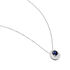 JAKKA Damen Collier Weißgold 750 (18 Karat) Saphir Blau 0,44 ct