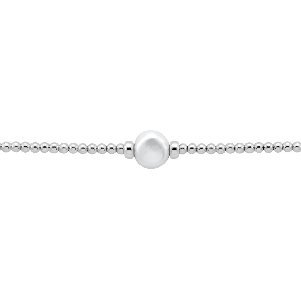 MYMY Damen Armband Silber 925 Zuchtperle Wei&szlig;