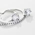 Damen Creolen Silber 925 Zirkonia Wei&szlig; 3,4 ct Kreis