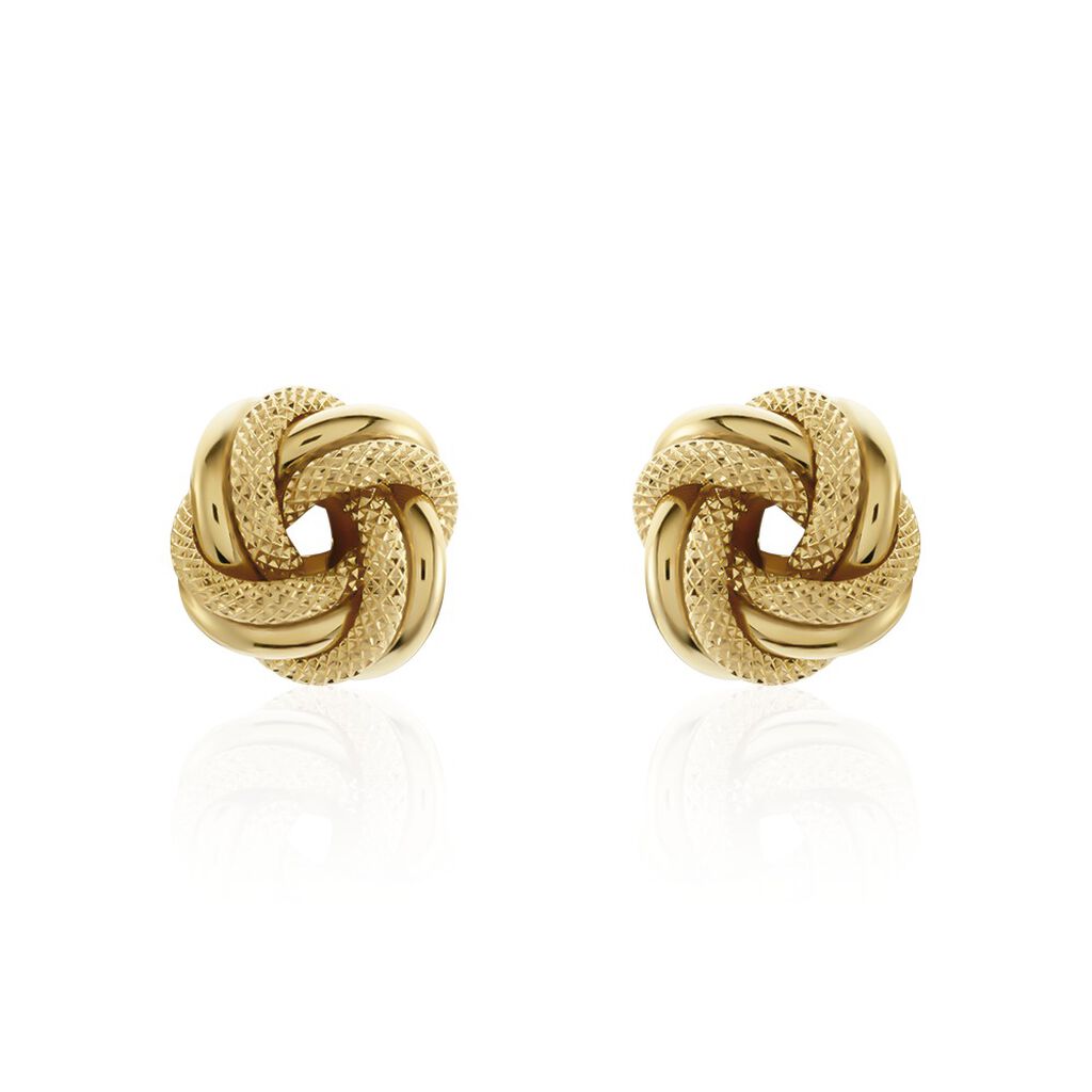 Damen Ohrstecker Gold 375 Knoten  - Ohrstecker Damen | OROVIVO