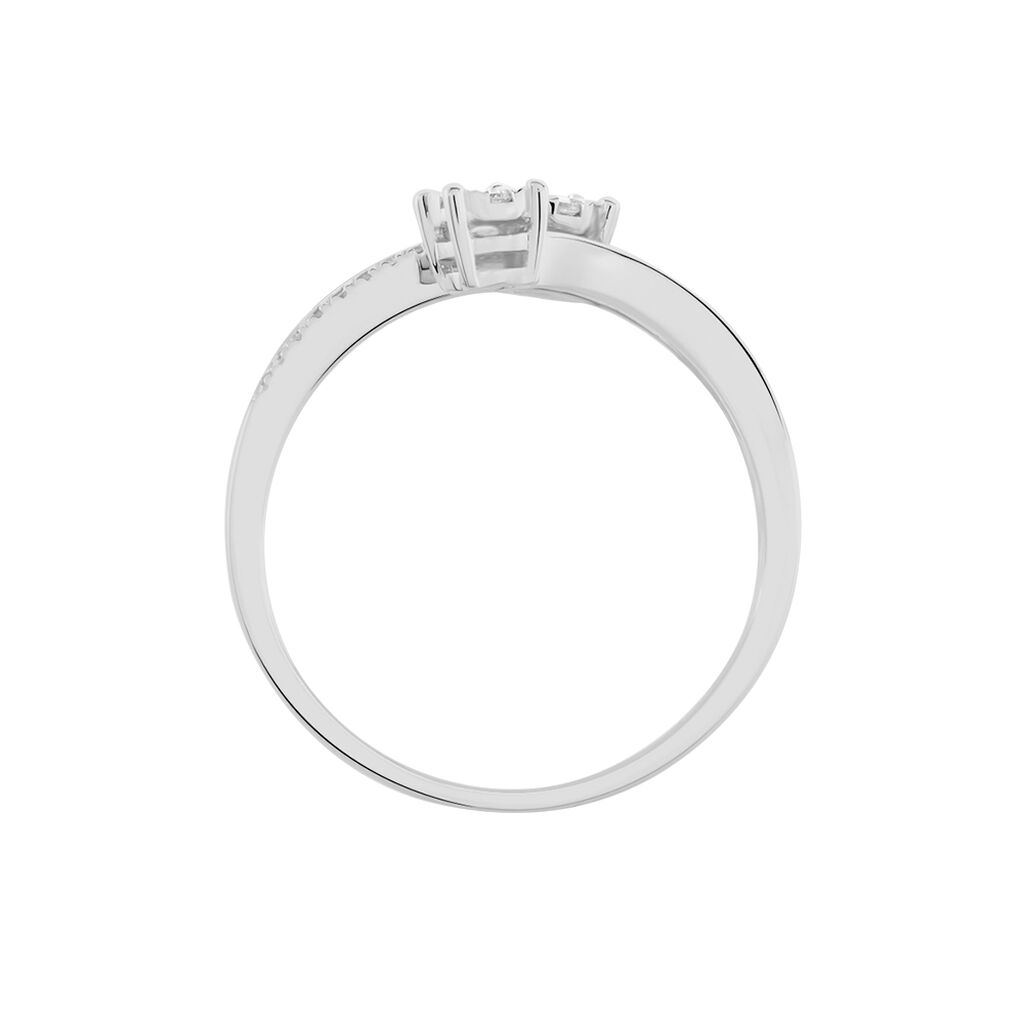 Damen Ring Weißgold 750 Diamant 0,2ct Petali  - Ringe mit Stein Damen | OROVIVO