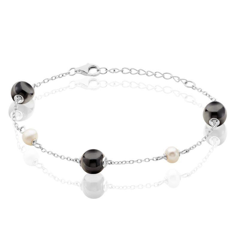 Bracelet Argent Perle De Culture - Spannringe Damen | OROVIVO