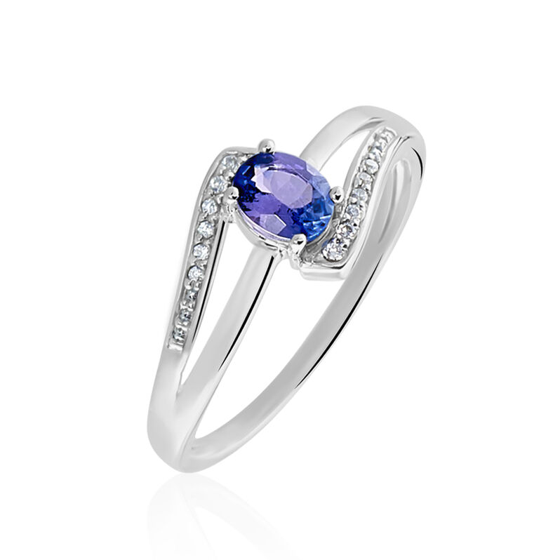 Bague Or Weiss Via Tanzanite Vague Oxyde - Spannringe Damen | OROVIVO