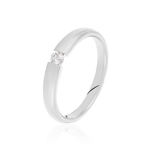 Spannring Weißgold 585 Diamant 0,1ct - Verlobungsringe Damen | OROVIVO