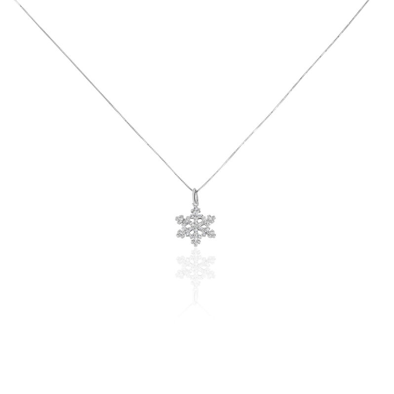 Collier Or Weiss Sabie Flocon Oxyde - Spannringe Damen | OROVIVO