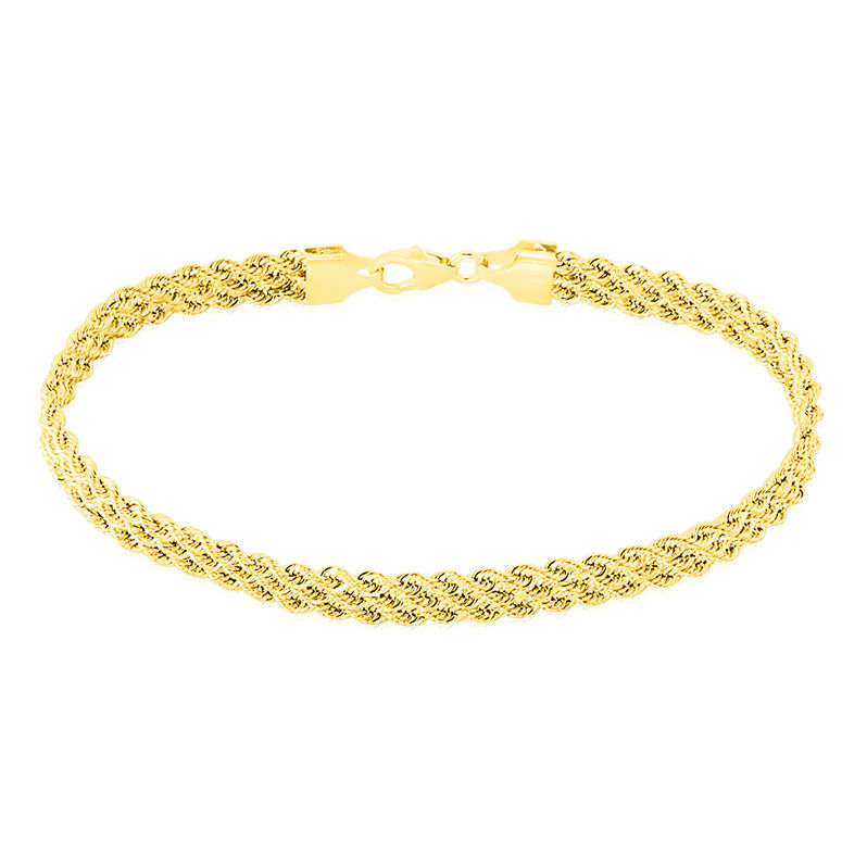 Bracelet Jerry Maille Corde 3 Rangs Or Jaune - Spannringe Damen | OROVIVO