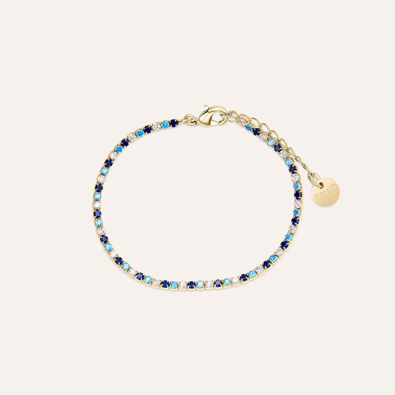 Bracciale Tennis Golden Dream Placcato Oro Giallo Cubic Zirconia - Spannringe Damen | OROVIVO