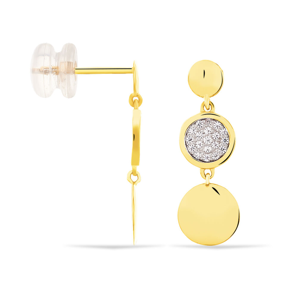Boucles D'oreilles Or Jaune Yvelyne - Spannringe Damen | OROVIVO