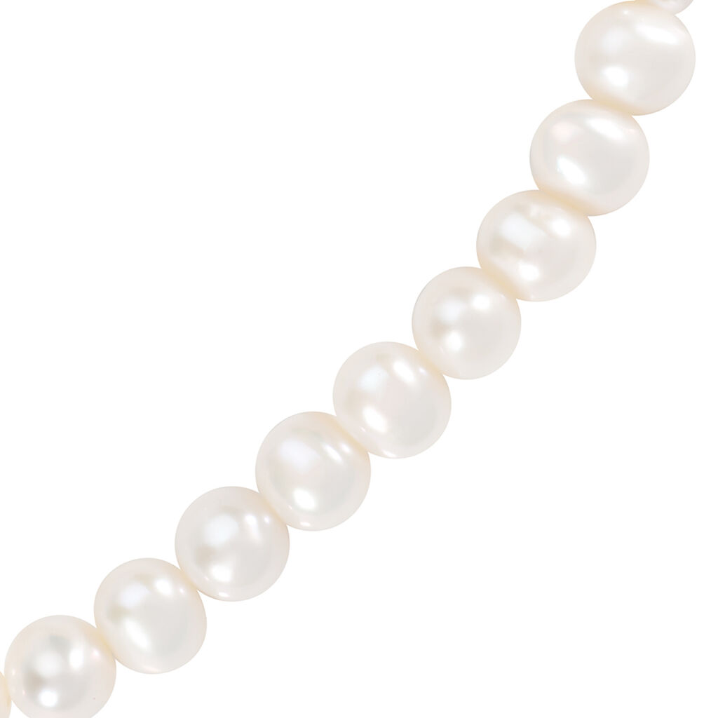Damen Armband Elastisch Weiß Rund Weiß Marylin 1,9cm - Neuheiten Damen | OROVIVO