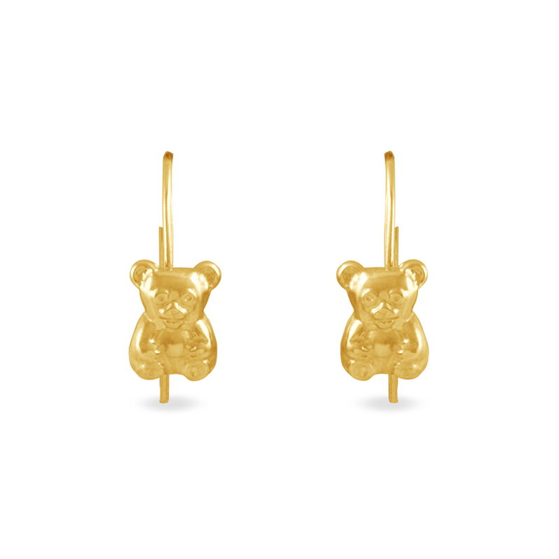 Boucles D'oreilles Pendantes Baptista Ours Or Jaune - Spannringe Kinder | OROVIVO