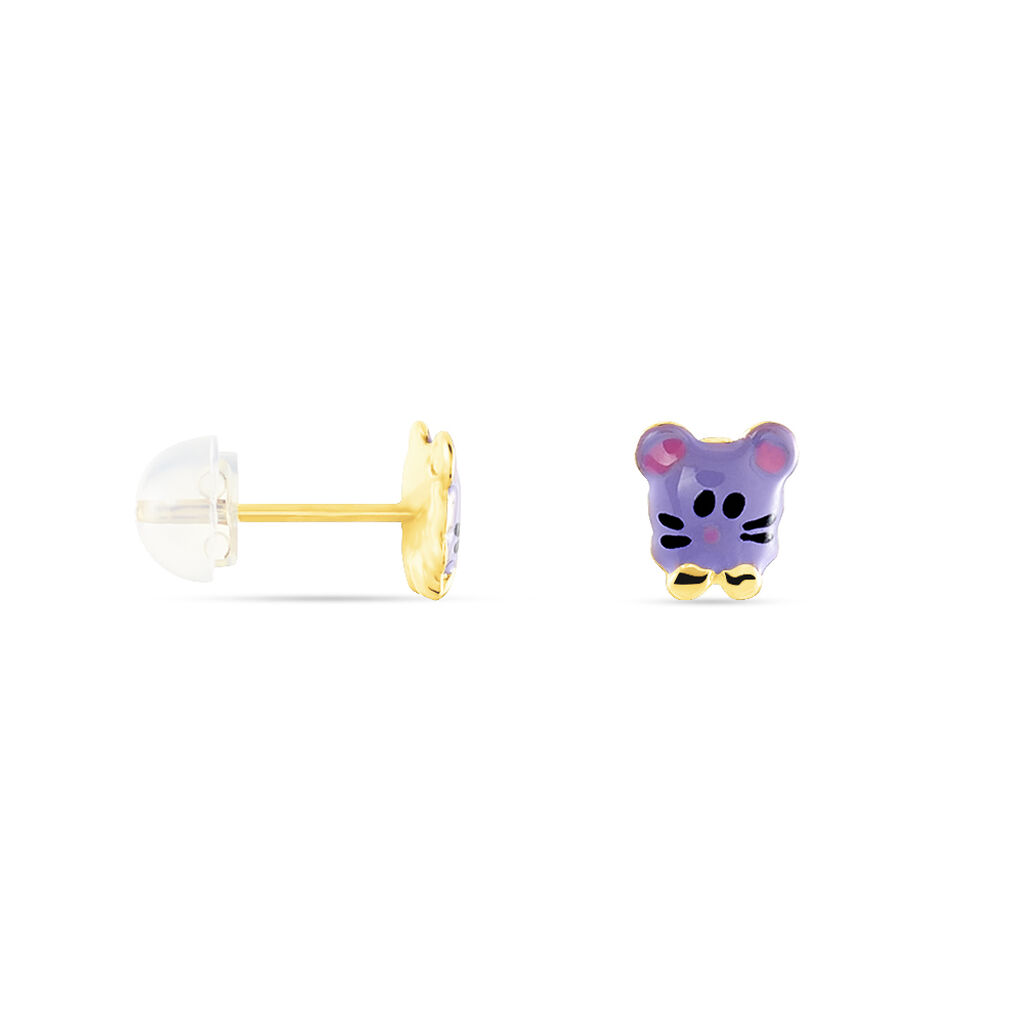 Kinder Ohrstecker Gold 375 Maus - Ohrstecker Kinder | OROVIVO