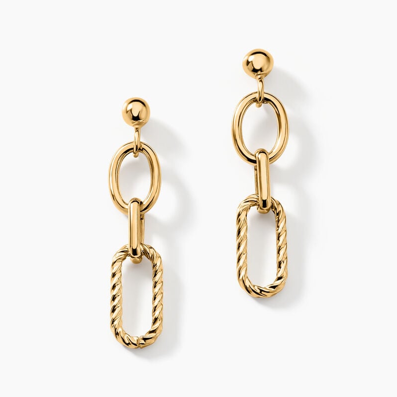 Boucles D'oreilles Pendantes Maiya Or Jaune - Spannringe Damen | OROVIVO