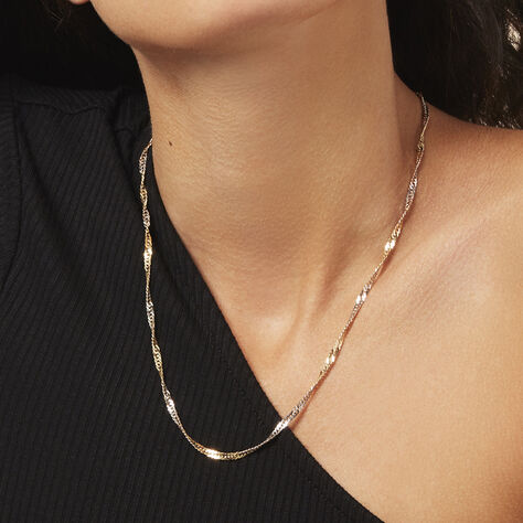 Damen Singapurkette Gold 375  - Halsketten Damen | OROVIVO