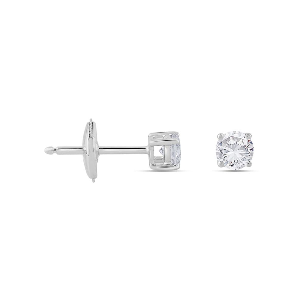 Damen Ohrstecker Weißgold 750 synthetischer Diamant 0,51ct Symphonie  - Ohrstecker Damen | OROVIVO