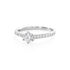 NERELLE Damen Ring Silber 925 Zirkonia Wei&szlig; 0,1 ct