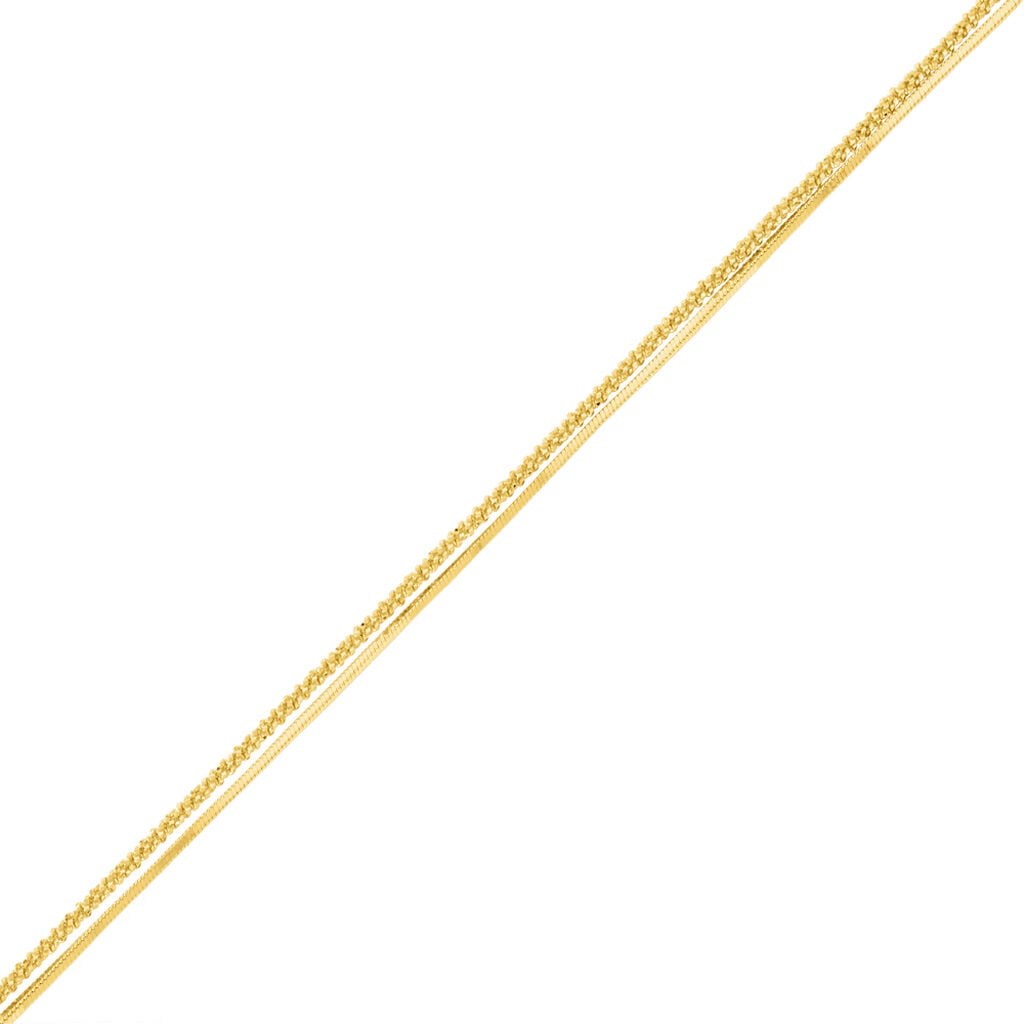 Octavia Damen Armband Silber vergoldet 925 B 1,3 mm