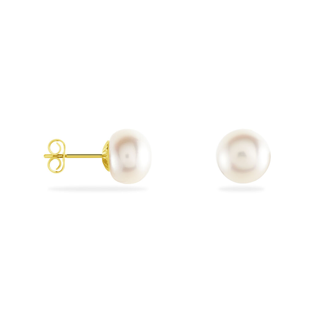 Ohrstecker Gold 375 Zuchtperle 8-9 mm - Ohrstecker Damen | OROVIVO