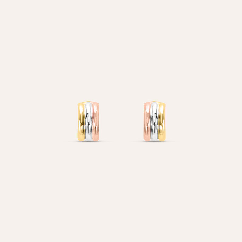 Orecchini Lobo Gold Essence Oro Tricolore - Spannringe Damen | OROVIVO