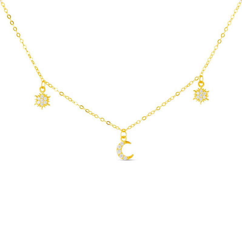 Collana Claire Oro Giallo Cubic Zirconia - Spannringe Damen | OROVIVO