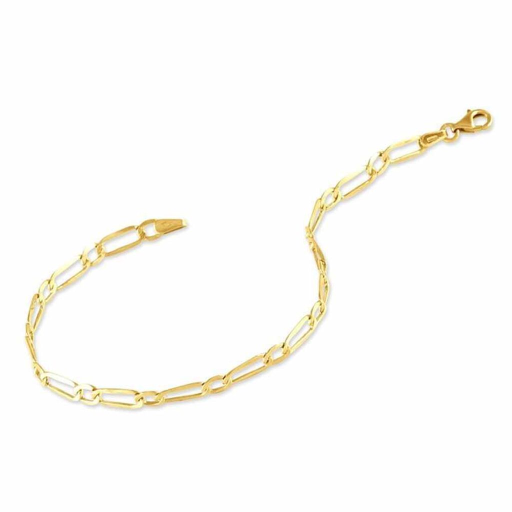 Damen Gliederarmband Figarokette Gold 375 - Armketten Damen | OROVIVO