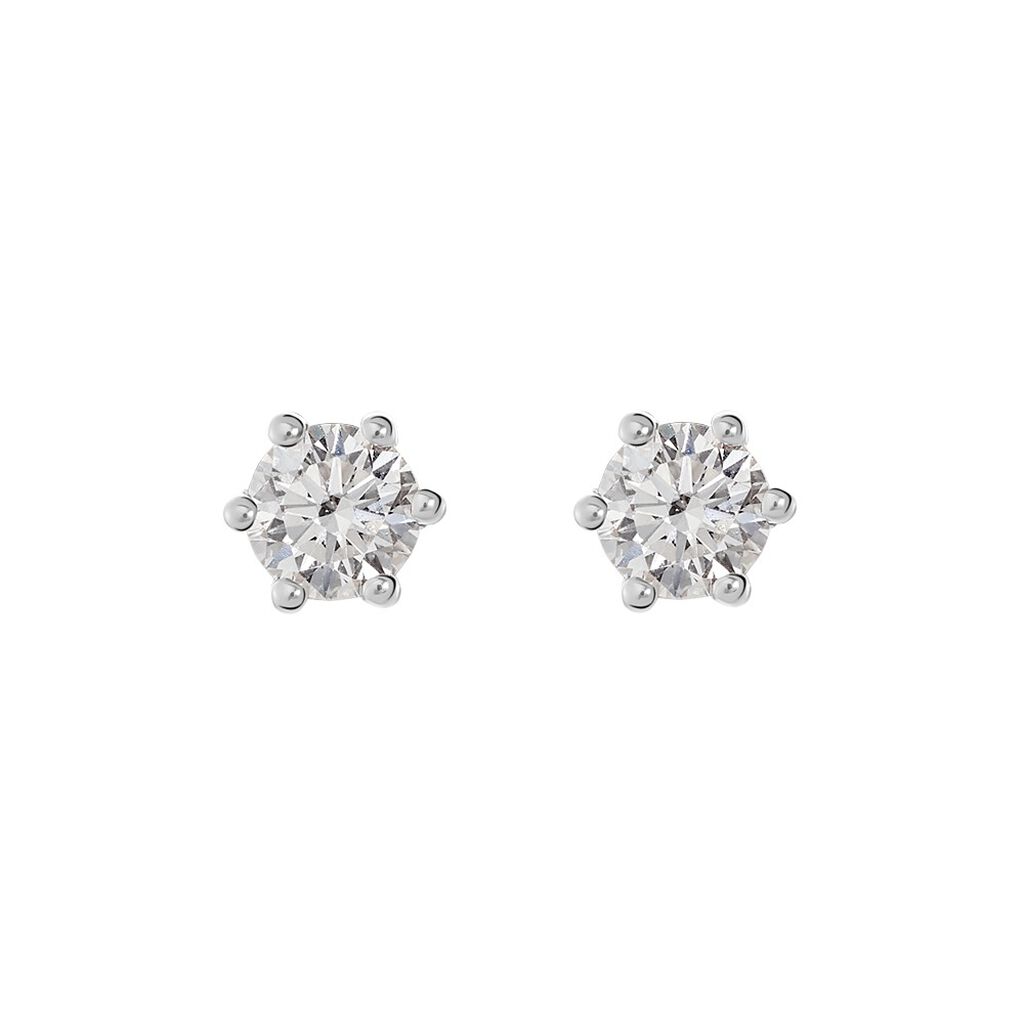 Damen Ohrstecker Weißgold 750 Diamant 0,52ct Monopoli  - Ohrstecker Damen | OROVIVO