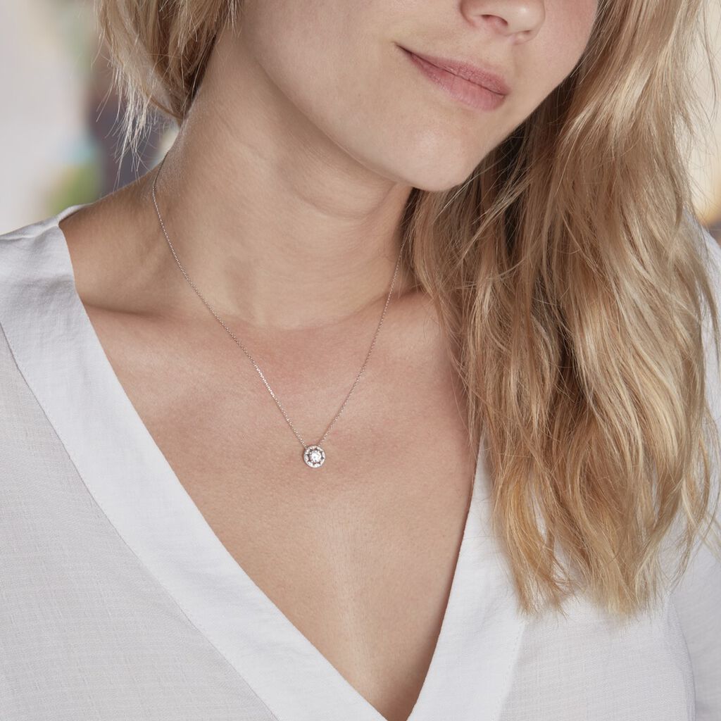Collier Or Weiss Renata Rosace - Spannringe Damen | OROVIVO
