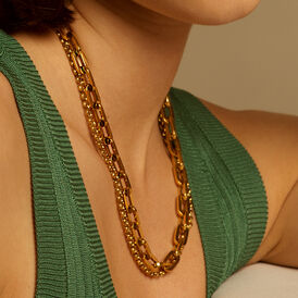 Damen Halskette Edelstahl Vergoldet  - Ketten ohne Anhänger Damen | OROVIVO