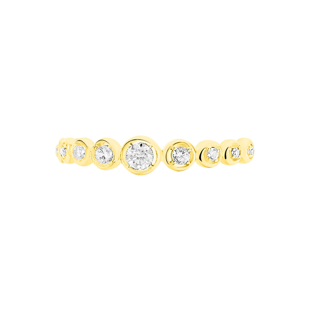 Bague Lidie Or Jaune  Et Oxydes - Spannringe Damen | OROVIVO