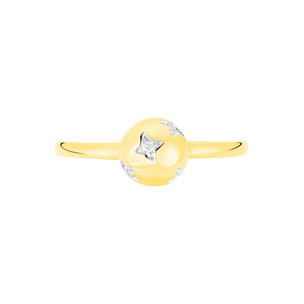 Damenring Gold 375 Diamant 0,05ct  - Ringe mit Stein Damen | OROVIVO