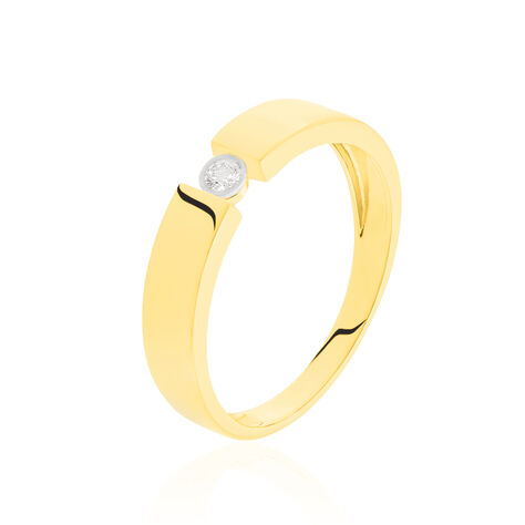 Spannring Gold 375 Diamant 0,04ct - Verlobungsringe Damen | OROVIVO
