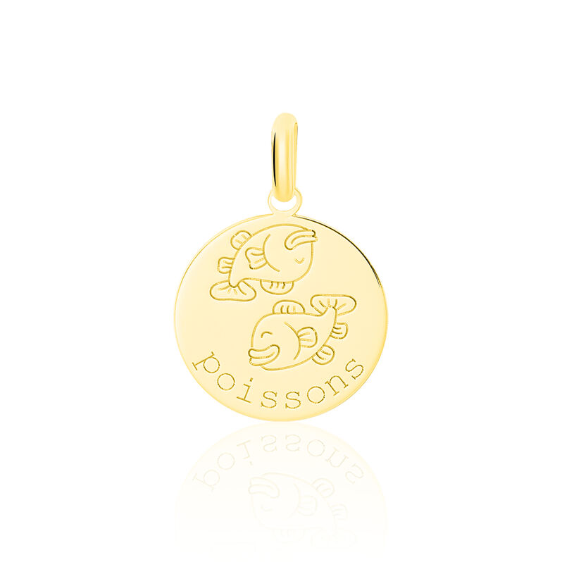 Pendentif Or Jaune Zodiaque Poissons - Spannringe Kinder | OROVIVO